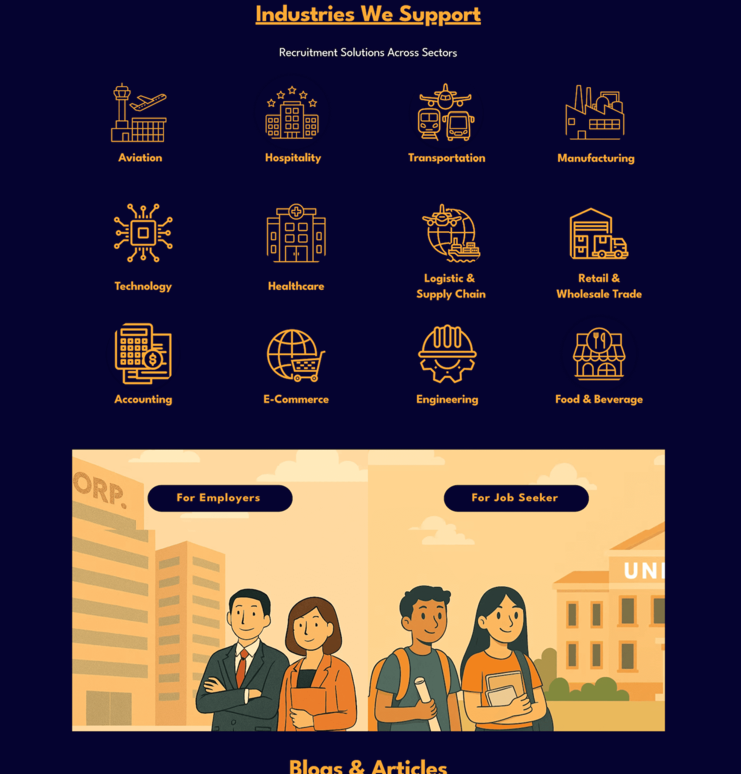 Industries Hey Rocket supports: aviation, hospitality, technology, e-commerce, healthcare, and more.