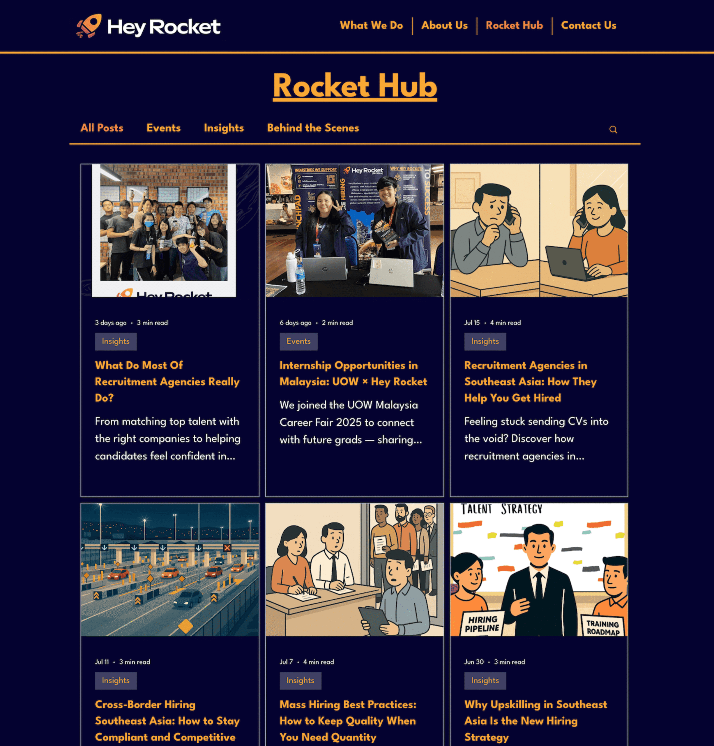 Hey Rocket Rocket Hub blog showcasing events, hiring strategies, and recruitment industry insights.